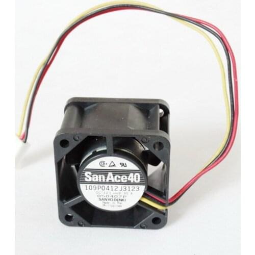 4x4cm large air volume Japan Sanyo 12V4028 double ball switch cooling fan