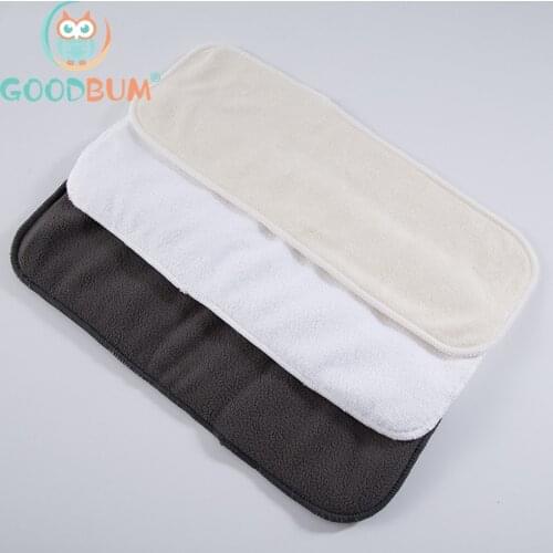 5pcs/Lot Baby Diaper Inserts Nappy Change Washable Micro Fiber/Bamboo Charcoal/Bamboo Fiber Material Super Absorbent Breathable