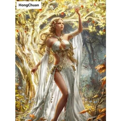 Cartoon woman diamond painting cross embroidery 5D square/round diamond painting diamond mosaic home decoration new year gift