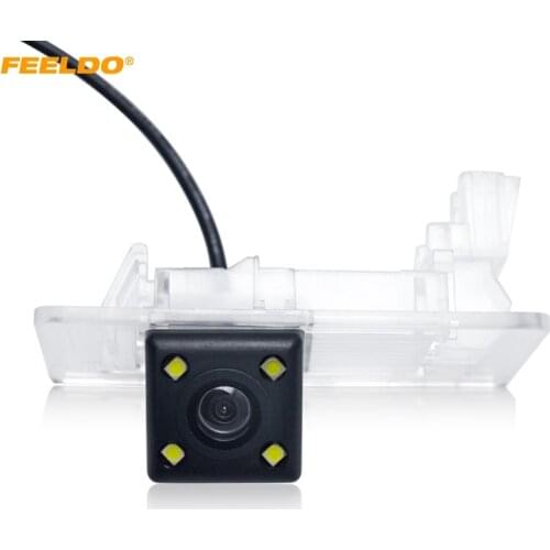 FEELDO Car Rear View Camera For Volkswagen Touareg/PASSAT/Lavida/Jetta/Sagitar/Golf/Superb/Yeti Backup Parking Camera #FD-3863