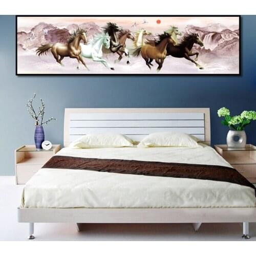 Running Horse Animals Canvas Painting Chinese Classical Ink Posters and Prints Modern Home Decoration Wall Art Picture for Room