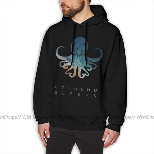 Deadmau5 Hoodie Deadmau5 Cthulhu Sleeps Hoodies Male Cotton Pullover Hoodie Autumn Purple XL Long Length Stylish Hoodies
