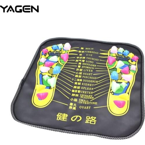 Chinese Health Care Colored Plastic Walk Stone Square Healthy Chinese Traditional medicine Foot Massager Mat Pad Cushion