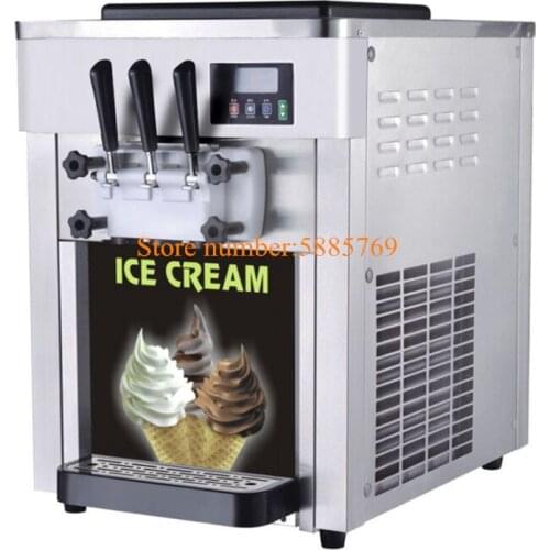 China Wholesale Prices Cheap Ice-Cream Soft Machine 18-25L/H Capacity 2+1 Flavors Soft Ice Cream Machine