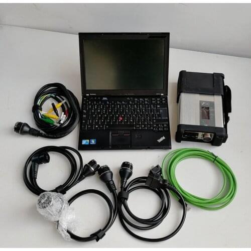 MB Star C5 Used Laptop X201 I7 320GB HDD Full set Ready to use Software installed well V06.2021 for Auto diagnosis Tool Scan