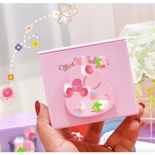 10pcs kawaii desk storage box makeup plastic storage box wholesale
