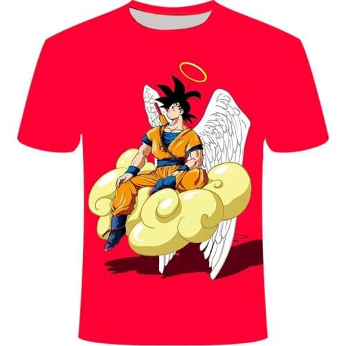Fashion cartoon anime cool man t-shirt 3DT shirt boy street summer red T shirts O-neck short-sleeved oversized t-shirts XXS-6XL