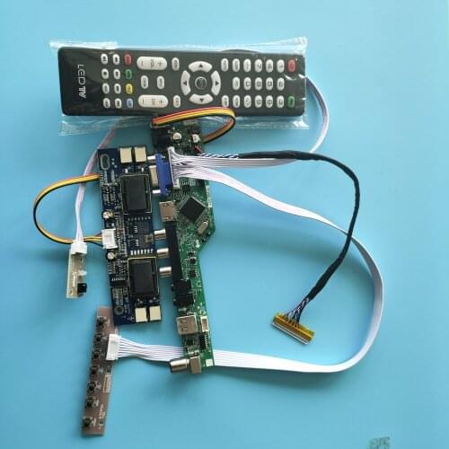 Kit for LM201WE3-(TL)(J1)(TL)(K3)1680X1050 Remote Controller Board Module VGA AV TV USB 4 lamps Signal Driver 30pin New LCD HDMI