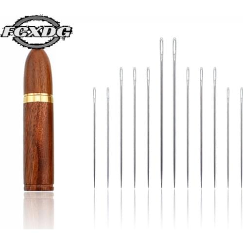 Stainless Steel Circular Knitting Needle Set Sewing Supplies Accessories Handmade DIY Sewing Needles Yarn Needle for Embroidery