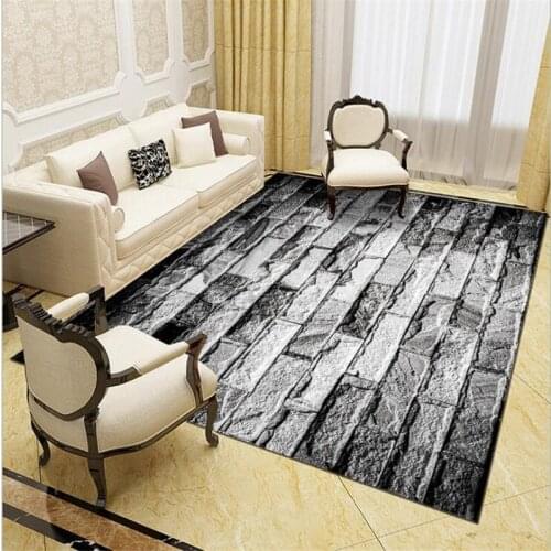 Wall Carpet Mat for Living Room Doormat Flannel Print Bedroom Non-slip Floor Rug 03