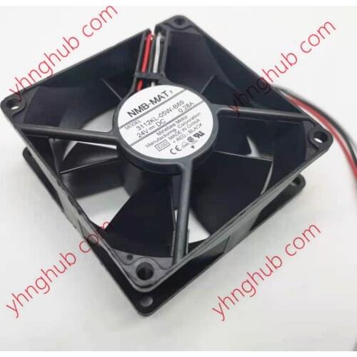 NMB-MAT 3112KL-05W-B69 E01 E00 DC 24V 0.28A 3-Wre 90x90x32mm Server Cooling Fan