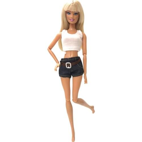 NK 2020 Newest Doll Dress Beautiful Handmade Party ClothesTop Fashion Dress For Barbie Noble Doll Best Child Girls'Gift 061A