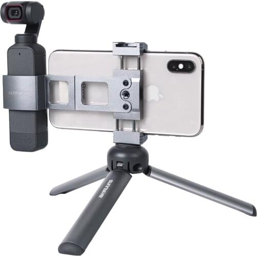 New Aluminum Alloy Foldable Metal Smartphone Clamp Phone Holder For DJI Pocket 2/Osmo Pocket Handheld Gimbal Accessories