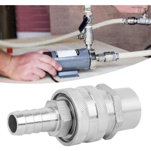 1/2 Inch NPT+1/2 Inch Quick Disconnect Equipment Beer Pump Accessory Female Thread Homebrew Fitting Connector