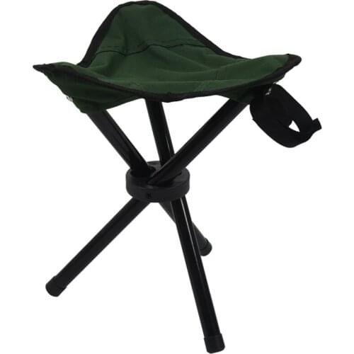 Portable Folding Tripod Stool Camping Seat Folding Tripod Stool Outdoor Lightweight Fishing Chair