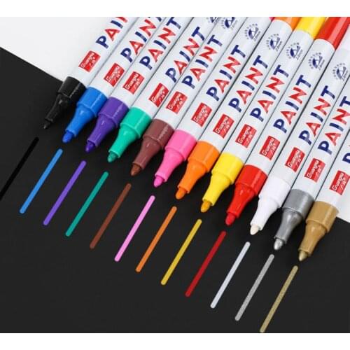 Car Scratch Repair Paint Pen Fill Remover Permanent Paint Marker Fix Tool Car Wheel DIY Tire Oily Graffiti Pen Car Styling
