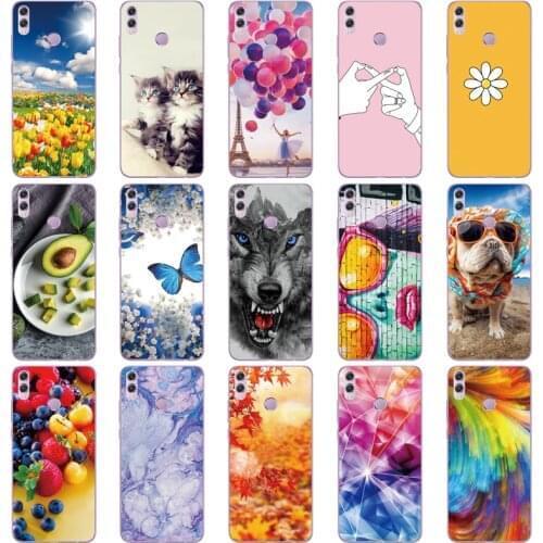 For huawei honor 8x Case 6.5 inch Silicon honor 8x Soft TPU Back Cover for huawei honor 8x Protect Phone cases shell Coque bags