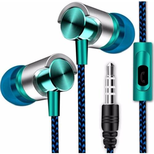 Universal 3.5mm In-Ear Stereo Earbuds Earphone With Mic for iPhone xiaomi huawei Mobile Phone MP3 MP4