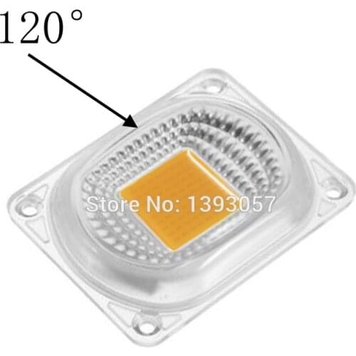 10set 20W 30W 50W LED COB Lens Reflector 78mm*60mm Convex Acrylic Lens for 110V 220V Spotlight Flood Light High Power COB Chip