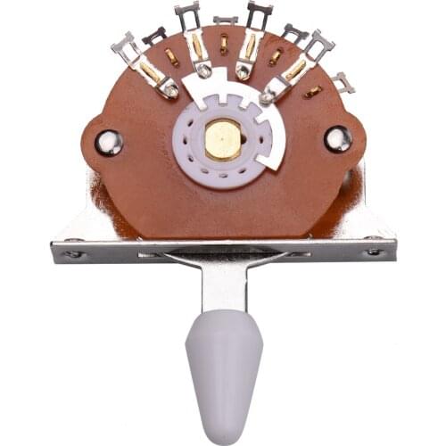 Universal Electric Guitar 5 Ways Pickup Selector Switch Guitar Parts Replacement with Mounting Screws for Electric Guitar