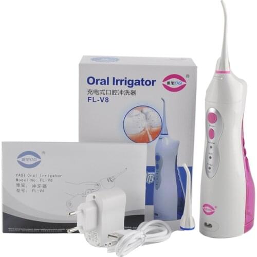 V8 Rechargeable Oral Irrigator Gum Care Dental Water Flosser Teeth Flossing Blue Portable Outdoor Cleaning Tool free shipping