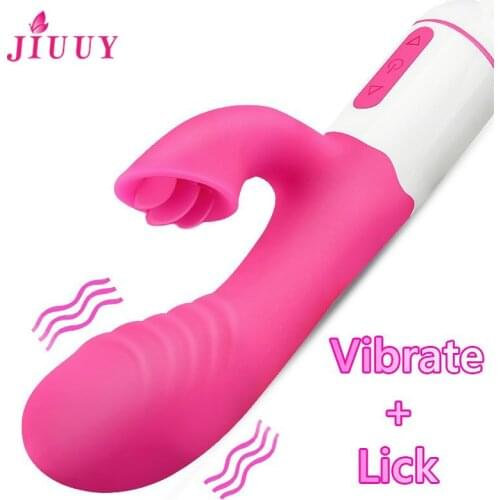 G Spot Dildo Rabbit Vibrator Dual Vibration Silicone Waterproof Female Vagina Clitoris Massager Sex Toys For Woman