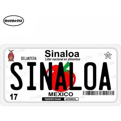HotMeiNi 13cm x 6.9cm Sinaloa Tomate Tomato Mexico Vinyl Car Sticker Car Bumper Decal Waterproof Car Styling Car Accessories