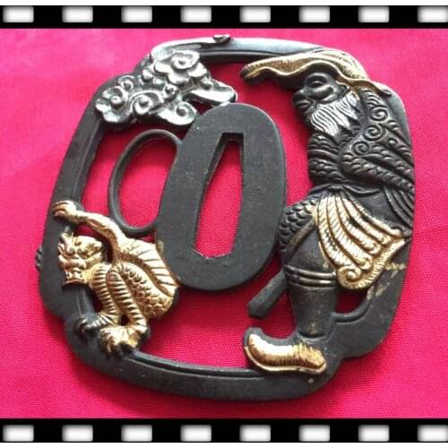 Wonderful Alloy Tsuba Japanese Samurai Sword Katana Guard Wakizashi Handmade DIY Accessory Nice Metal Crafts