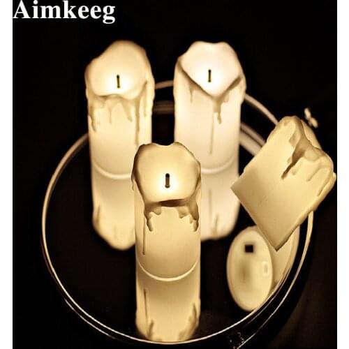 12 non-flame candle lights LED night lights, used for festive dinners, wedding bars, beach lawn home decoration batik lights