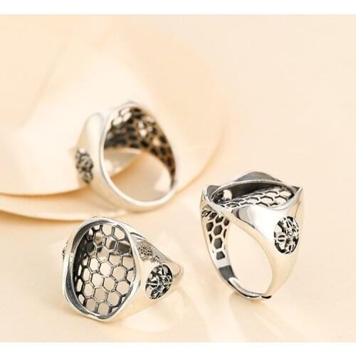 15*20mm 925 STERLING SILVER Semi Mount Bases Blanks base blank Pad rings ring Setting set jewelry gift A5485