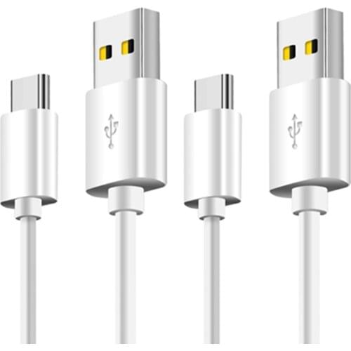 2pcs Type-C USB Data Charging Cable For Huawei Mate9 P20 Honor 8 9 10 Samsung S8 OnePlus ZUK Android Phone Charger Cable 1m Wire