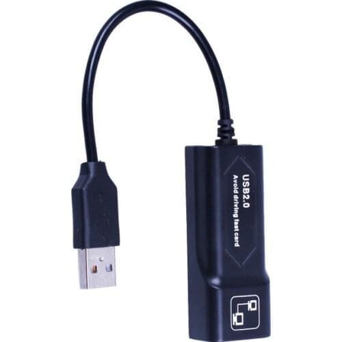 USB2.0 to RJ45 Ethernet connector adapter 10/100 Mbps for Win7/Win8/Win10 notebook computer Ethernet converter