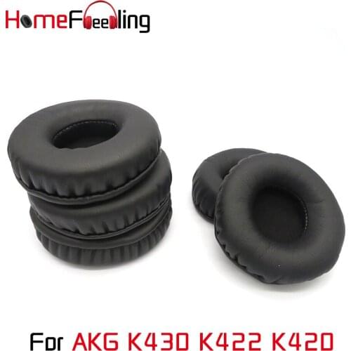 Homefeeling Ear Pads For AKG K420 K422 K430 Earpads Round Universal Leahter Repalcement Parts Ear Cushions