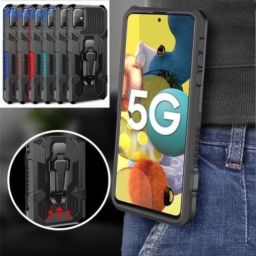 With Belt Clip Shockproof Armor Case For Samsung Galaxy A51 A71 A31 A41 A 20 50 70 M 01 10 30 S M 51 31 21 11 S20 FE Note 20 10