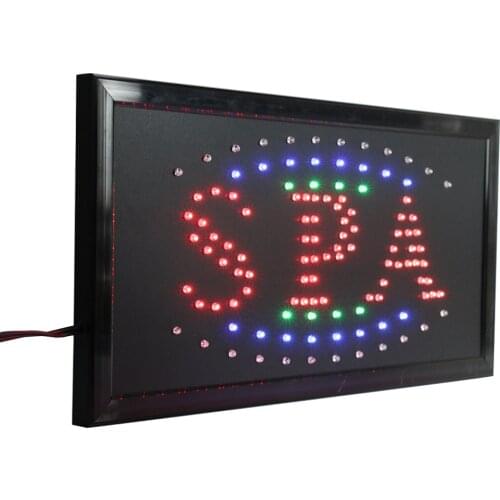 CHENXI Spa Hair Nails Beauty Led Shop Board Open Neon Signs Animated Store Business Advertising Lights Open LED
