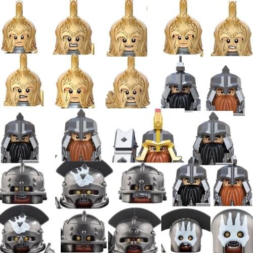 Rings Elves Orcs Dwarf Dain II Ironfoot Warrior Guards Soldier Legion Figure Mini Man Toys Blocks Bricks