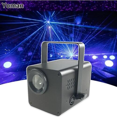 DMX512 2W 3D Laser Light Starry sky Bean Effect Light DJ Disco Stage Lighting 2W RGB Laser Scanning Lamp For Wedding Party DMX