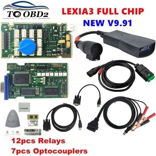 Best Quality Lexia3 with Serial 921815C Firmware Golden PCB V9.68 Lexia 3 PP2000 Diagbox V7.83 V8.55 diagnostic tool Full Chips