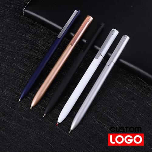 Business Office Metal Pen Customized Logo Text Engraving Business Rotating Ballpoint Pen Sign Pen Multi-color Optional