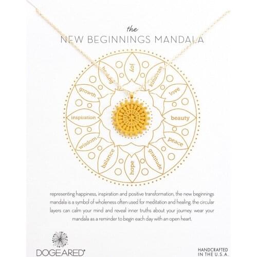 Fashion Personality Newest Alloy Clavicle Choker Clavicle Necklace Alloy Mandala Simple delicate Necklace Jewelry