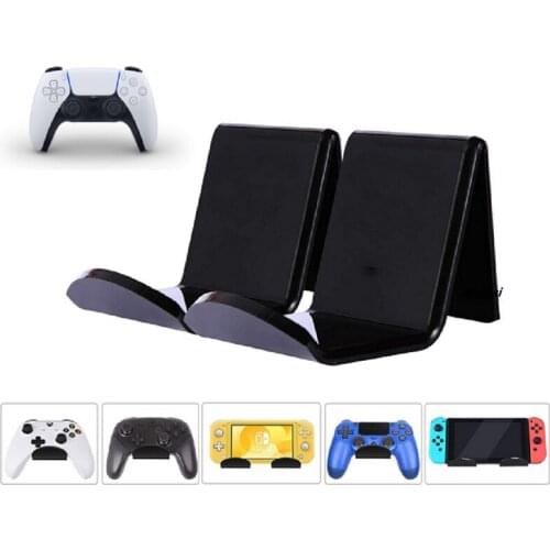 2Pcs Video Game Controller Hanging Stand Holder Wall Mount Display Rack Headset Bracket for PS5 PS4 Xbox Series One Accesorios