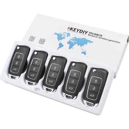 5pcs KEYDIY KD900 NB Series Remote Control KD NB28 Key for KD900+ Key Programmer URG200 Machine