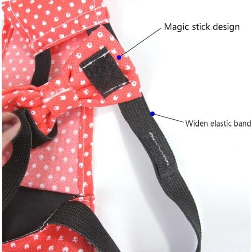 Adjustable Cotton Cloth Diaper Washable Creative Bowknot Clothes for Farm Pet Goose Duck Chicken