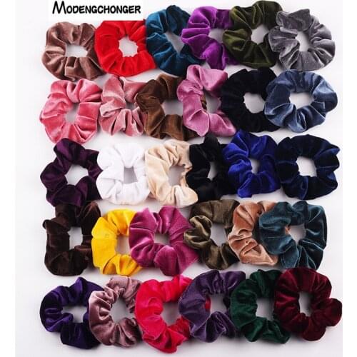 Velvet Scrunchie Hairband For Women Girls Elastic Hair Rubber Bands Hair Accessories Headband Gum Hair Tie Rope Ponytail Holder