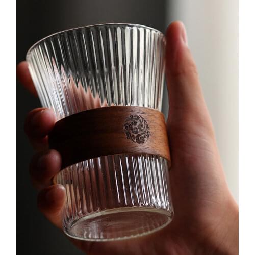 Glass Coffee Cup Ins Wind Home Water Transparent Insulation Heat-resistant Glass Creative Drinkware