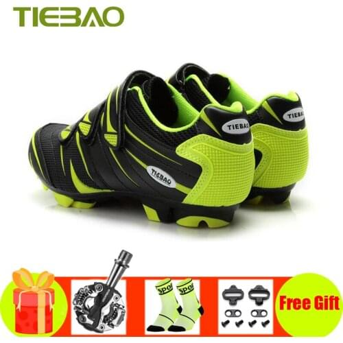 Tiebao sapatilha ciclismo mtb cycling shoes pedales bicicleta mountain bike men women breathable self-locking athletic sneakers