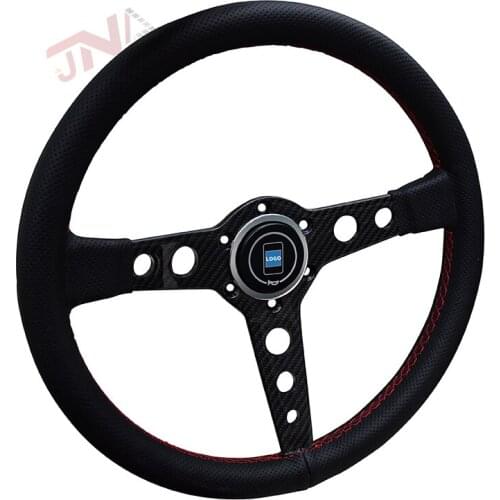 Universal Racing Car Sport Steering Wheel Carbon Fiber Round Hole Spoke Drift Classic Steering Wheels