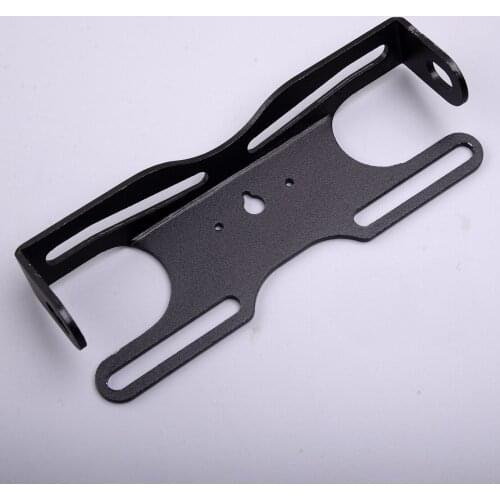 Universal Motorcycle Rear Tail License Number Plate Holder Fender Eliminator Tidy Aluminum Black
