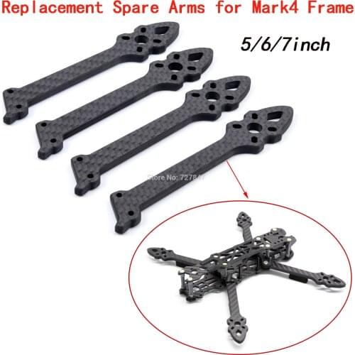 3K Full Carbon Fiber 5mm Replacement Spare Arm for Mark4 Mark 4 5inch 225mm/6inch 260mm /7inch 295mm FPV Racing Drone Quadcopter