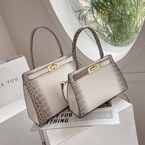 Crocodile Texture Luxury Womens Shoulder Bag Summer Trend Fashion Ladies Casual Crossbody Bag Female Large-capacity Hand bag
